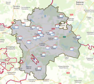 Карта учреждений образования Смолевичского района